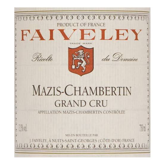 DOMAINE FAIVELEY MAZIS-CHAMBERTIN GRAND CRU 1998