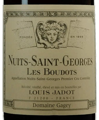 LOUIS JADOT (DOMAINE GAGEY) NUITS-ST-GEORGES 1ER CRU - LES BOUDOTS 1995
