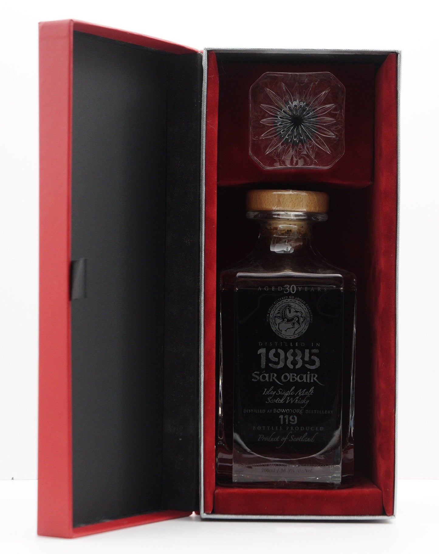 BOWMORE - SINGLE MALT - IB - KINGSBURY "SAR OBAIR CRYSTAL DECANTER SERIES"