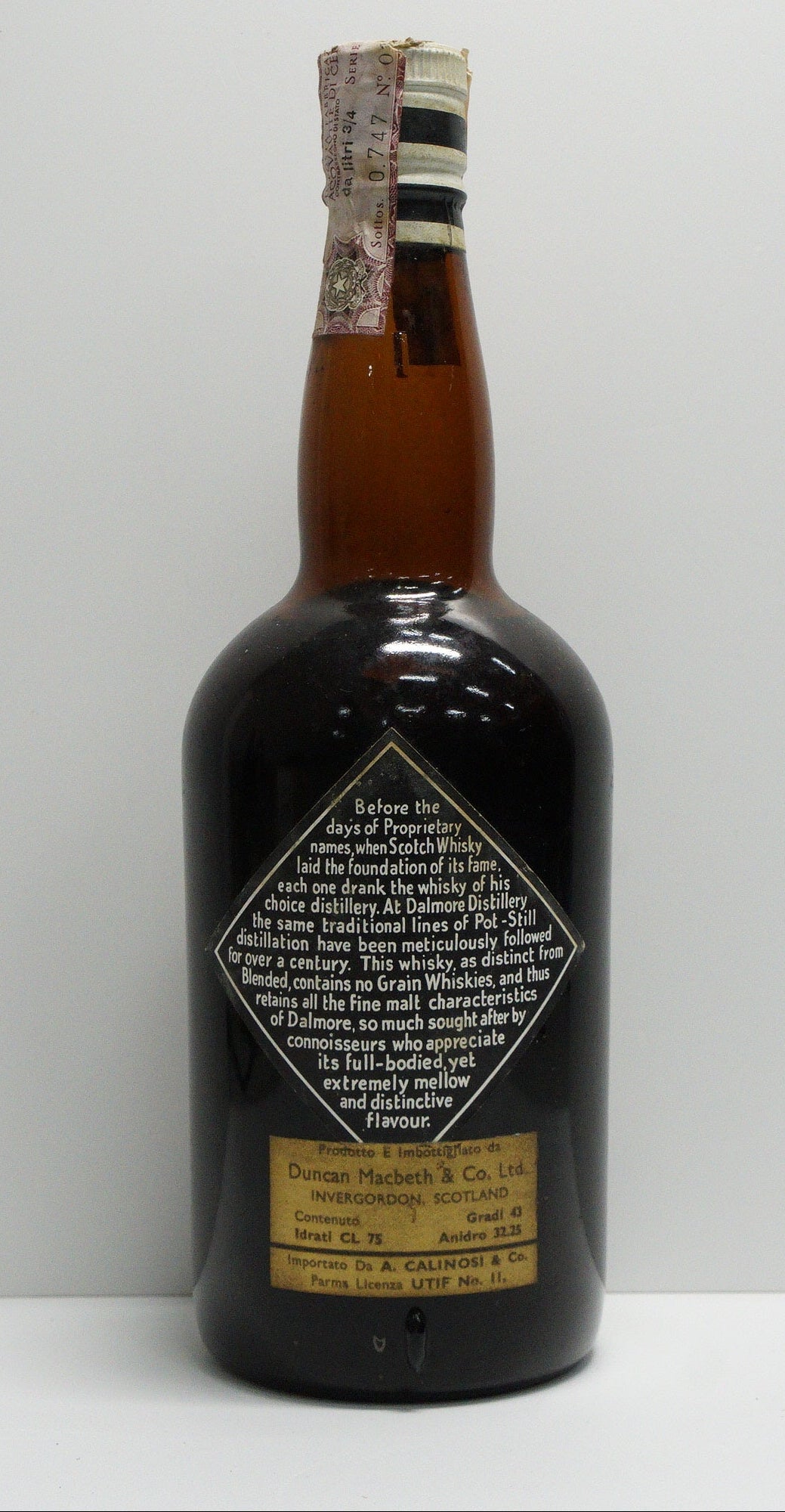 DALMORE - SINGLE MALT - OB - 12YO "HIGHLAND MALT SCOTCH WHISKY"
