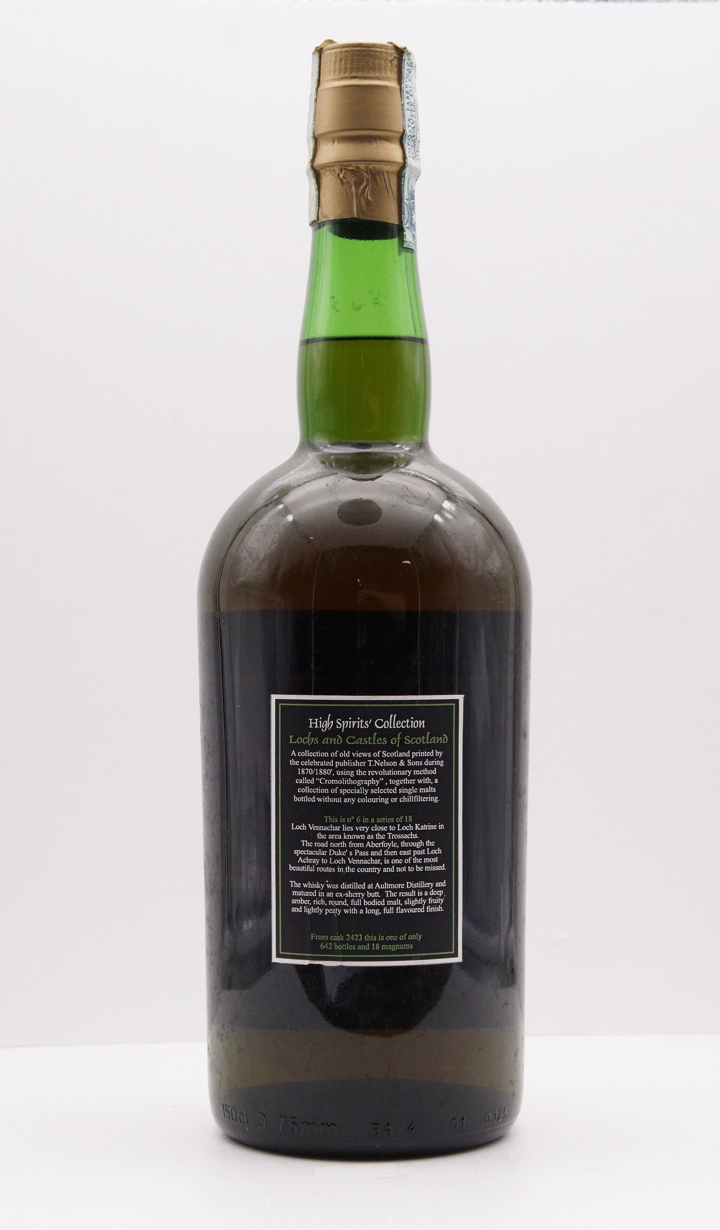 AULTMORE - SINGLE MALT - IB - HIGH SPIRITS COLLECTION "LOCHS AND CASTLES OF SCOTLAND No. 6" CASK #2423 MAGNUM
