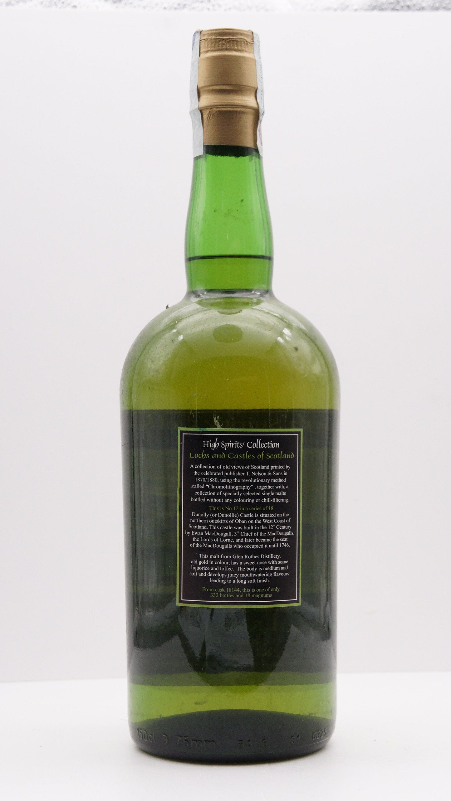 GLENROTHES - SINGLE MALT - IB - HIGH SPIRITS COLLECTION "LOCHS & CASTLES OF SCOTLAND NO. 12" CASK #18144 MAGNUM