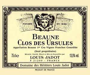 LOUIS JADOT (DOMAINE DES HERITIERS) BEAUNE 1ER CRU - CLOS DES URSULES (MONOPOLE) (1500ml) 2011