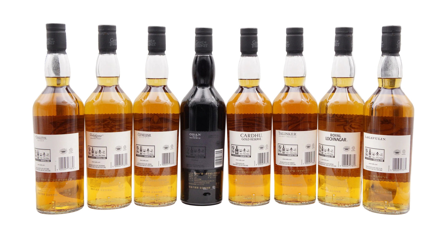 DIAGEO - GAME OF THRONES SINGLE MALT COLLECTION (8 BOTTLES)