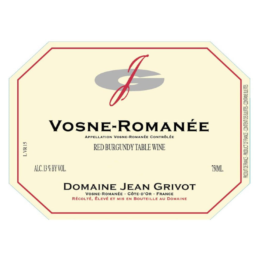 "DOMAINE JEAN GRIVOT VOSNE-ROMANEE 2016