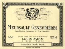 LOUIS JADOT MEURSAULT 1ER CRU - GENEVRIERS 2010