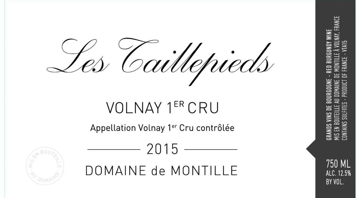 DOMAINE DE MONTILLE VOLNAY 1ER CRU - LES TAILLEPIEDS 2015