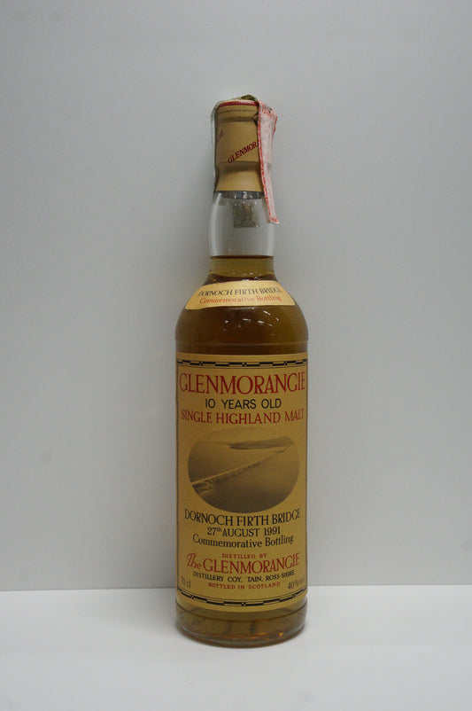 GLENMORANGIE - SINGLE MALT - OB - 10YO "SINGLE HIGHLAND MALT" DORNOCH FIRTH BRIDGE COMMEMORATIVE BOTTLING