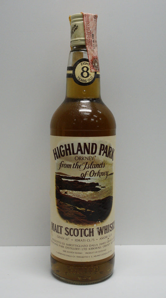 HIGHLAND PARK - SINGLE MALT - OB - "FROM THE ISLAND OF ORKNEY" (FERRARETTO LABEL 1970S)