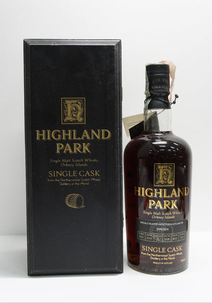 HIGHLAND PARK - SINGLE MALT - OB - "SINGLE CASK BOTTLED FOR SWEDEN" CASK #1602