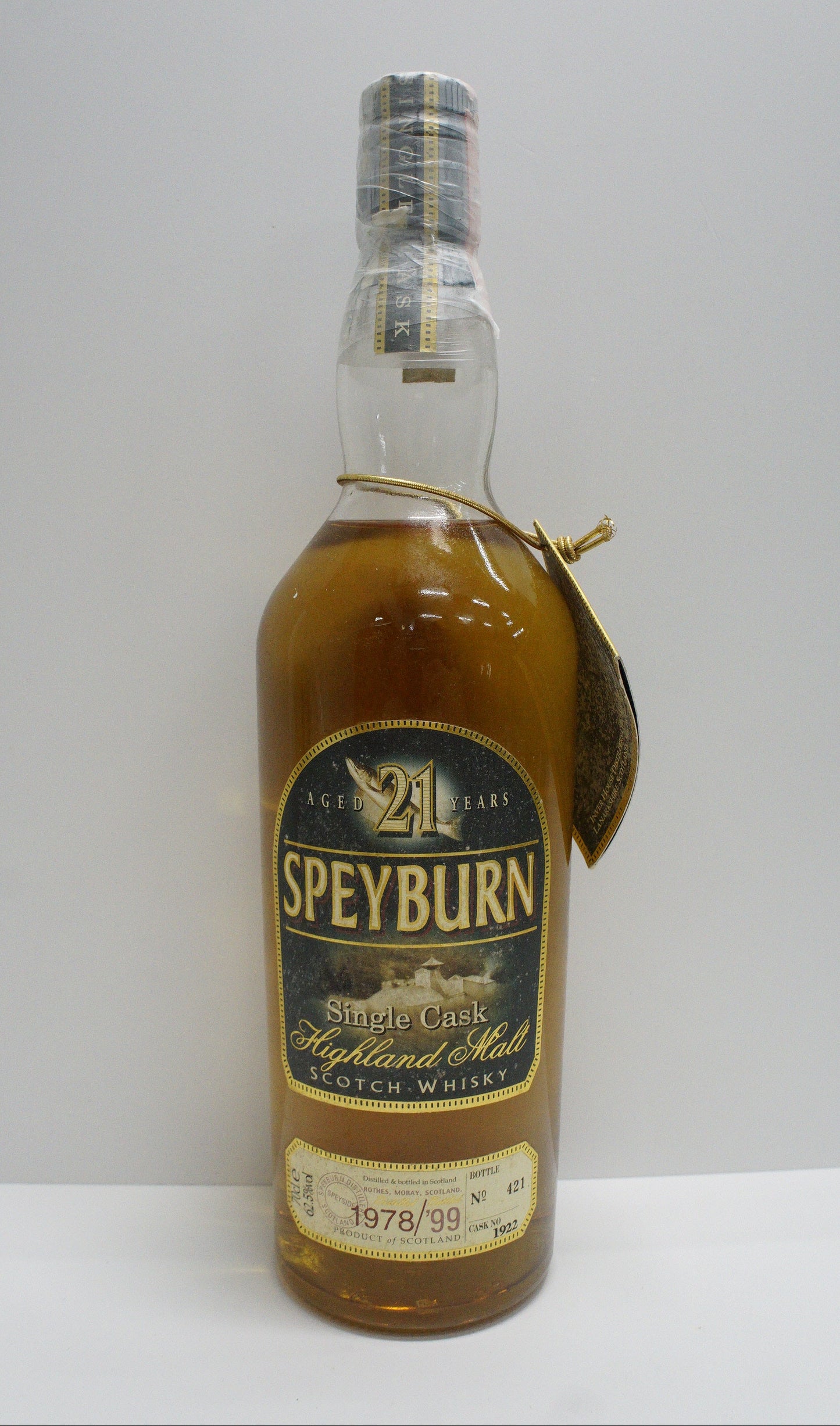 SPEYBURN - SINGLE MALT - OB - "SINGLE CASK" CASK #1922