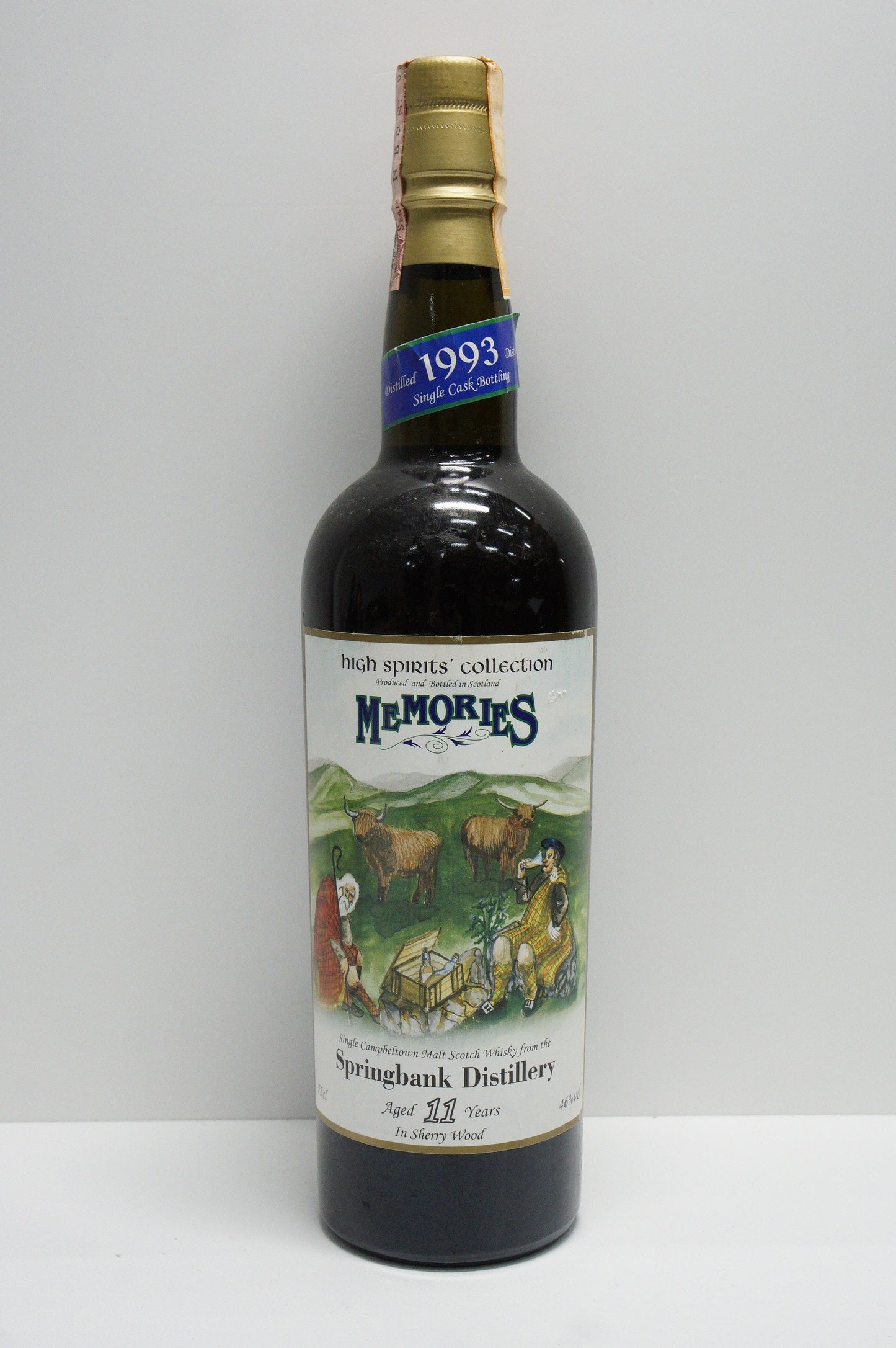 SPRINGBANK - SINGLE MALT - IB - HIGH SPIRITS' COLLECTION "MEMORIES SERIES" SHERRY WOOD