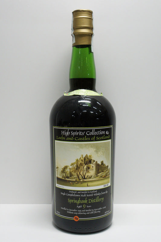 SPRINGBANK - SINGLE MALT - IB - HIGH SPIRITS' COLLECTION "LOCHS AND CASTLES OF SCOTLAND SERIES NO. 14" CASK #432