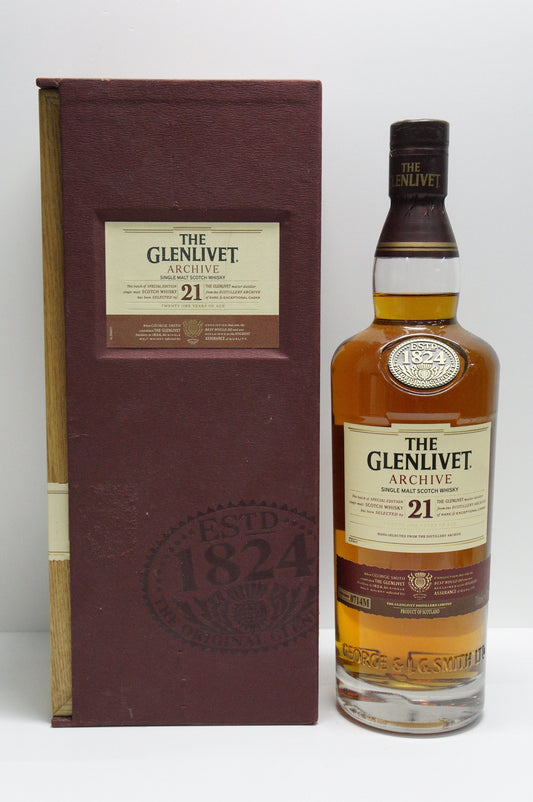 THE GLENLIVET - SINGLE MALT - "ARCHIVE" 21YO