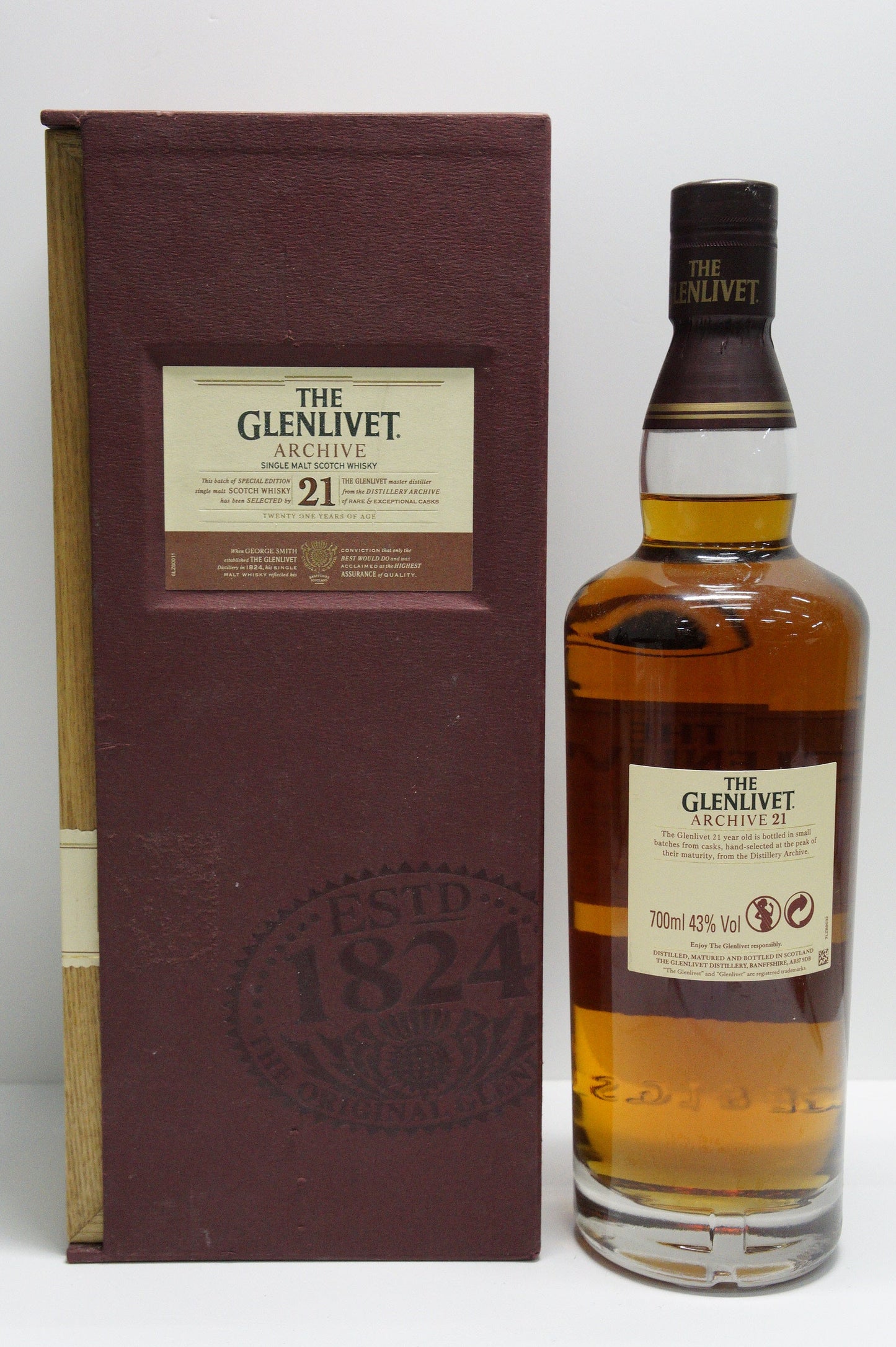 THE GLENLIVET - SINGLE MALT - "ARCHIVE" 21YO
