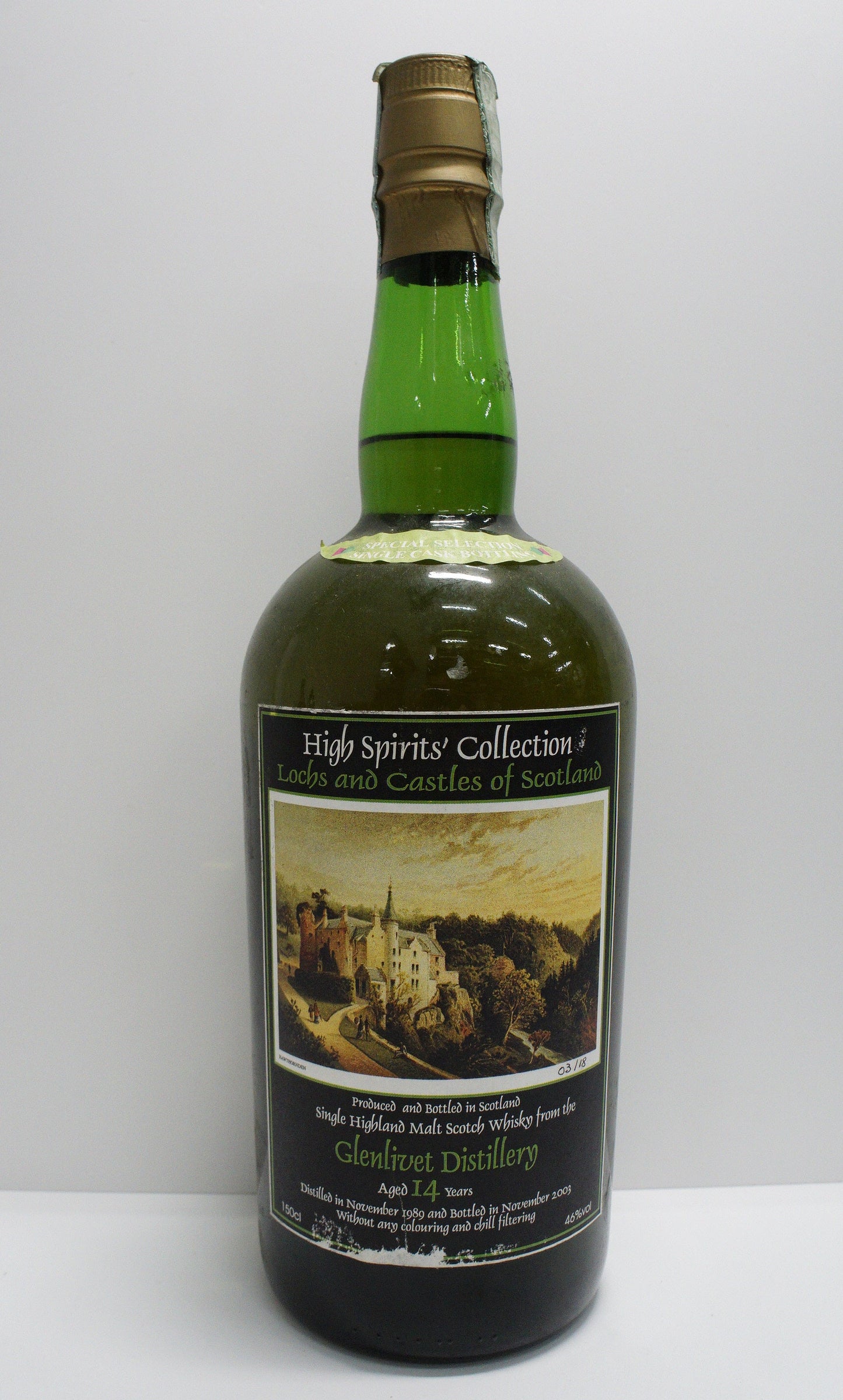 THE GLENLIVET - SINGLE MALT - IB - HIGH SPIRITS COLLECTION "LOCHS AND CASTLES OF SCOTLAND NO. 4" CASK #23097 (MAGNUM)