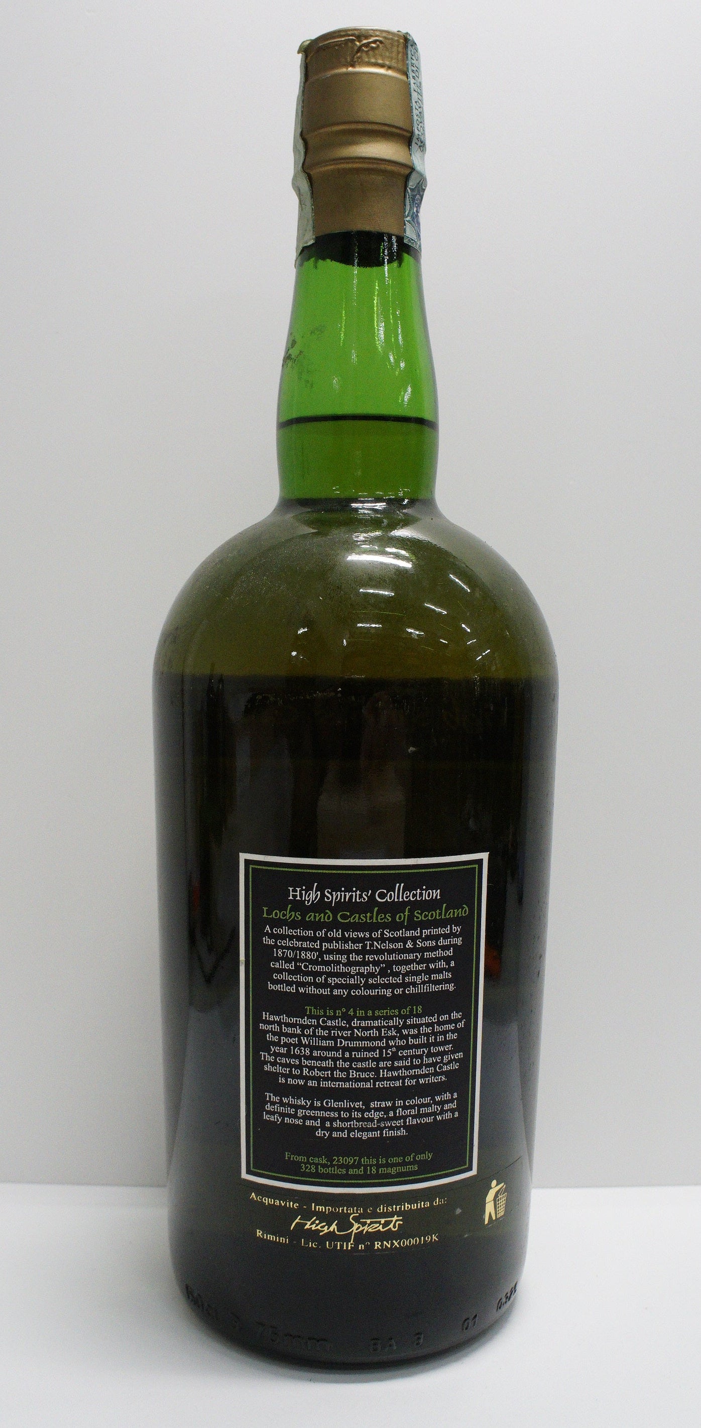 THE GLENLIVET - SINGLE MALT - IB - HIGH SPIRITS COLLECTION "LOCHS AND CASTLES OF SCOTLAND NO. 4" CASK #23097 (MAGNUM)