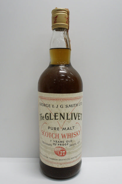 THE GLENLIVET - SINGLE MALT - IB - 7 YO 75 PROOF PETER THOMSON