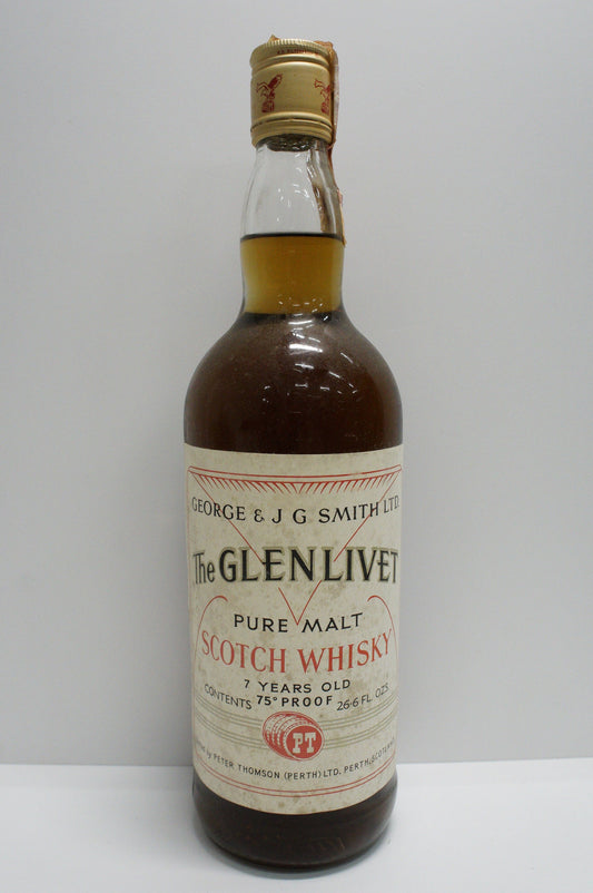 THE GLENLIVET - SINGLE MALT - IB - 7 YO 75 PROOF PETER THOMSON