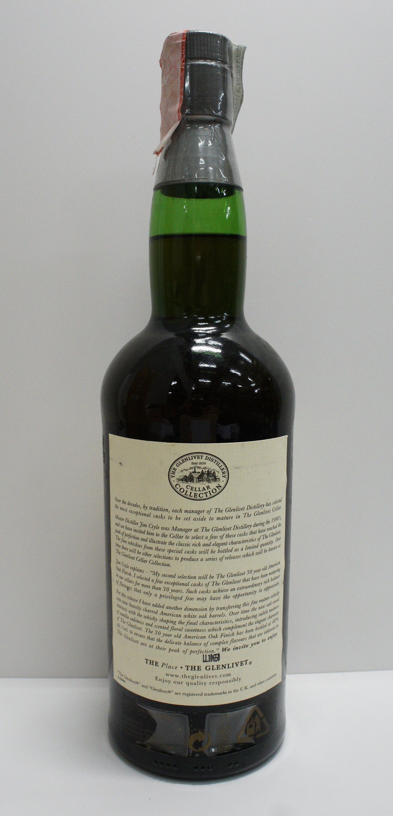 THE GLENLIVET - SINGLE MALT - OB - "CELLAR COLLECTION" 30YO