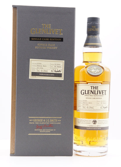 THE GLENLIVET - SINGLE MALT - OB - SINGLE CASK EDITION CASK #65980 (TAIWAN EXCLUSIVE)