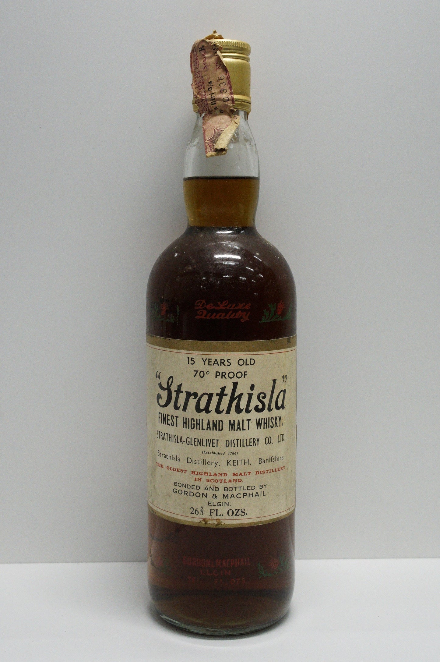 STRATHISLA - SINGLE MALT - IB - Gordon & MacPhail (G&M) LICENSED BOTTLING 15YO "FINEST HIGHLAND MALT"