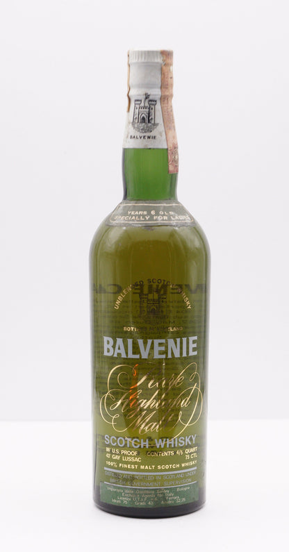 BALVENIE - SINGLE MALT - OB - "RARE HIGHLAND MALT, ESPECIALLY FOR LADIES"