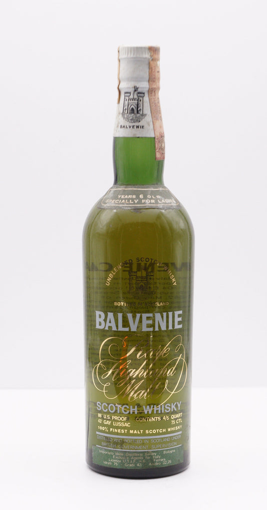 BALVENIE - SINGLE MALT - OB - "RARE HIGHLAND MALT, ESPECIALLY FOR LADIES"