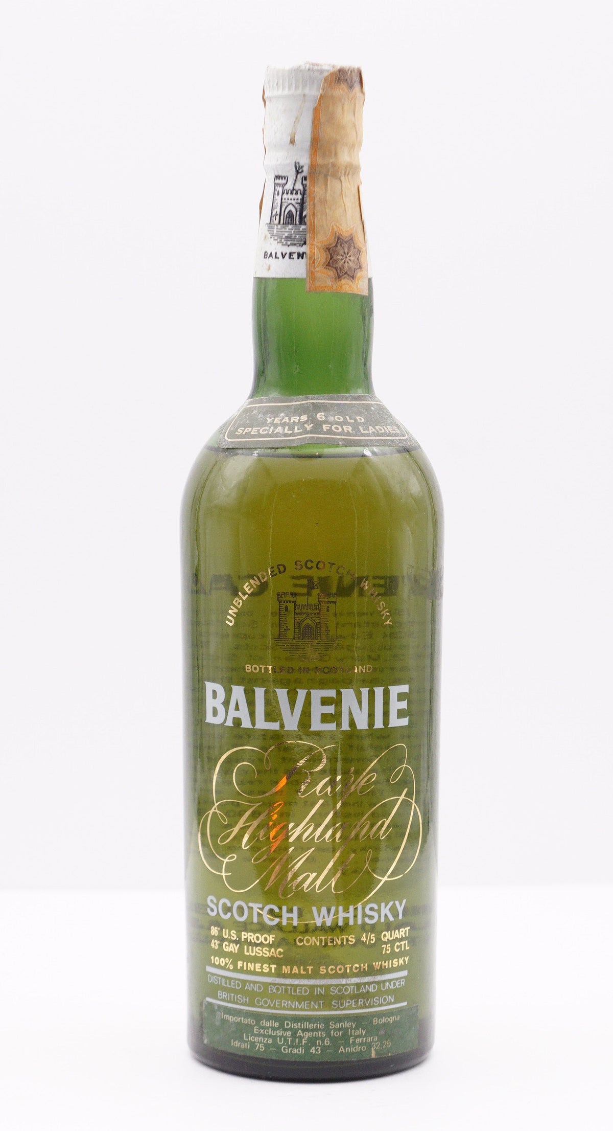 BALVENIE - SINGLE MALT - OB - "RARE HIGHLAND MALT, ESPECIALLY FOR LADIES"