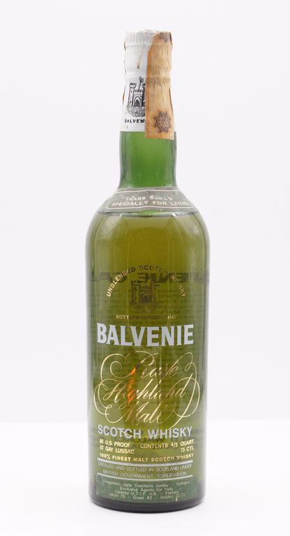 BALVENIE - SINGLE MALT - OB - "RARE HIGHLAND MALT, ESPECIALLY FOR LADIES"