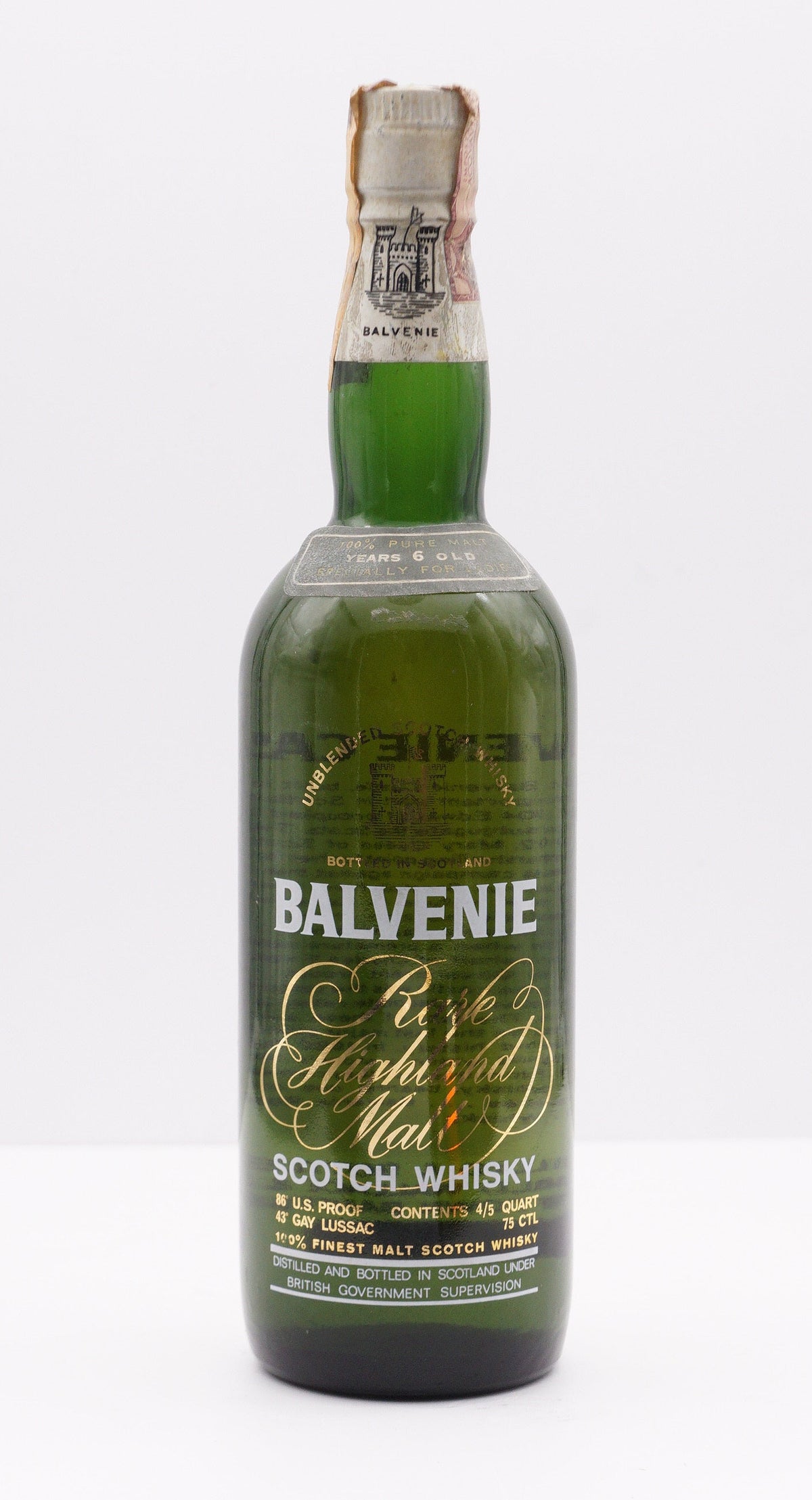 BALVENIE - SINGLE MALT - OB - "RARE HIGHLAND MALT, ESPECIALLY FOR LADIES"
