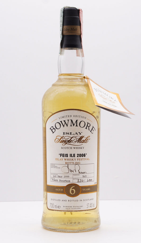 BOWMORE - SINGLE MALT - OB - "FEIS ILE 2006" FRESH BOURBON WAREHOUSE NO.5
