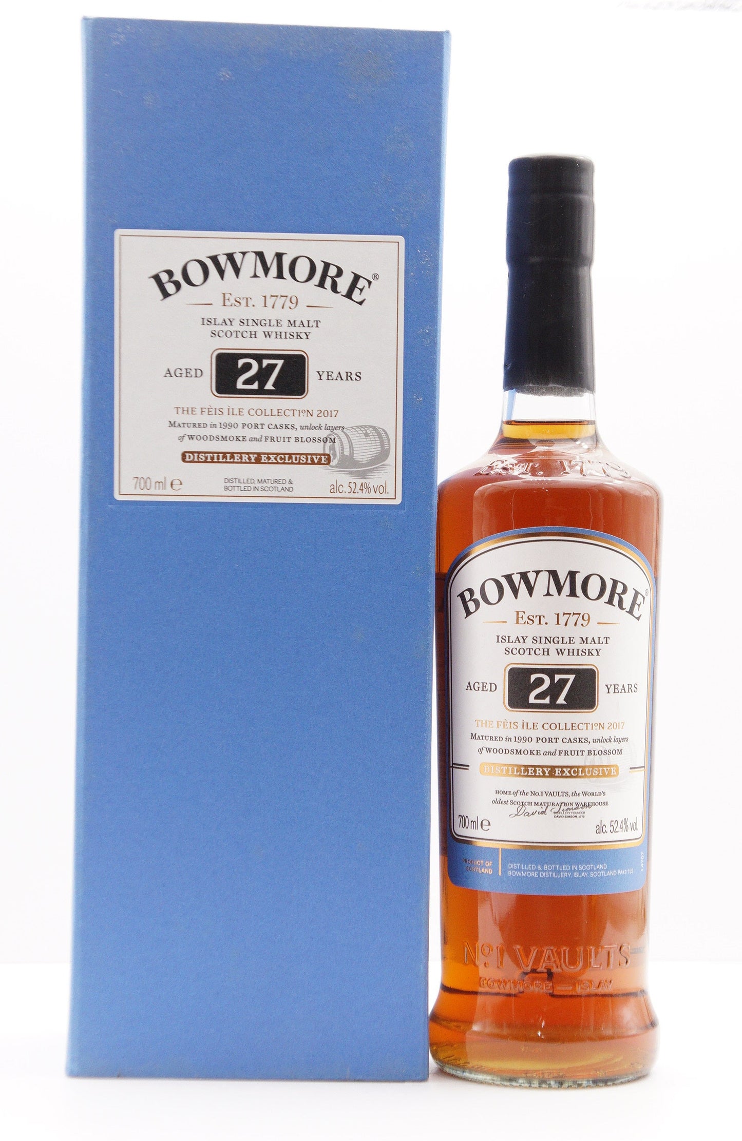 BOWMORE 1990-2017 27YO - SINGLE MALT - "FEIS ILE 2017 COLLECTION" PORT CASK