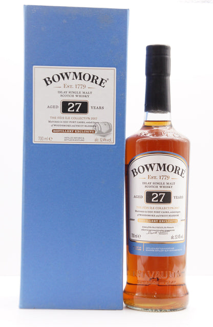 BOWMORE 1990-2017 27YO - SINGLE MALT - "FEIS ILE 2017 COLLECTION" PORT CASK