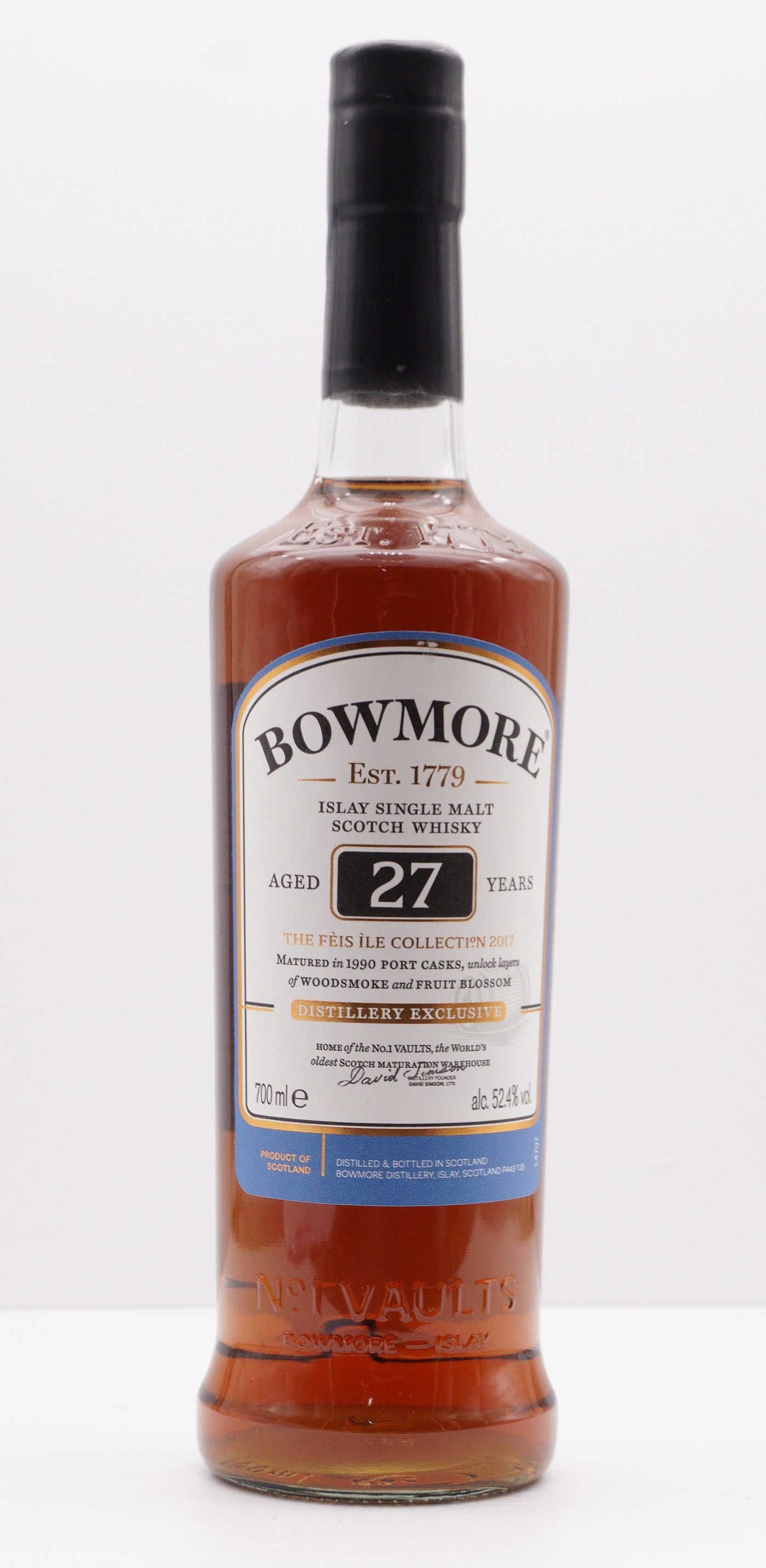 BOWMORE 1990-2017 27YO - SINGLE MALT - "FEIS ILE 2017 COLLECTION" PORT CASK