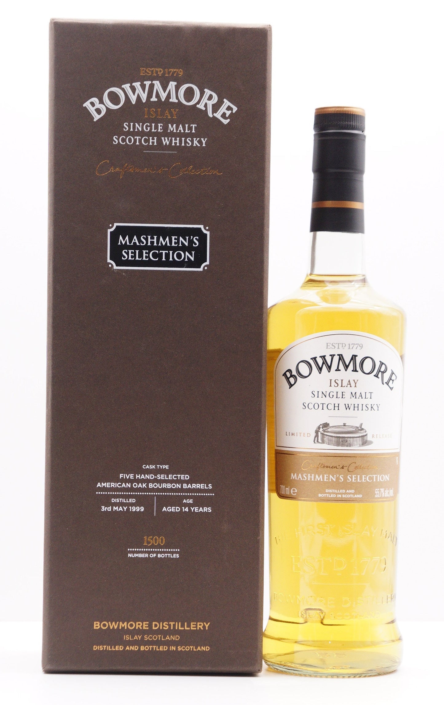 BOWMORE - SINGLE MALT - CRAFTSMEN'S COLLECTION SERIES "MASHMEN'S SELECTION"