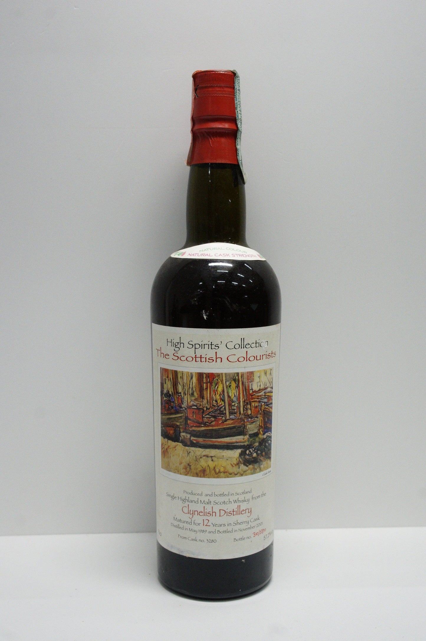 CLYNELISH - SINGLE MALT - IB - HIGH SPIRITS COLLECTION "THE SCOTTISH COLOURISTS" CASK #3280