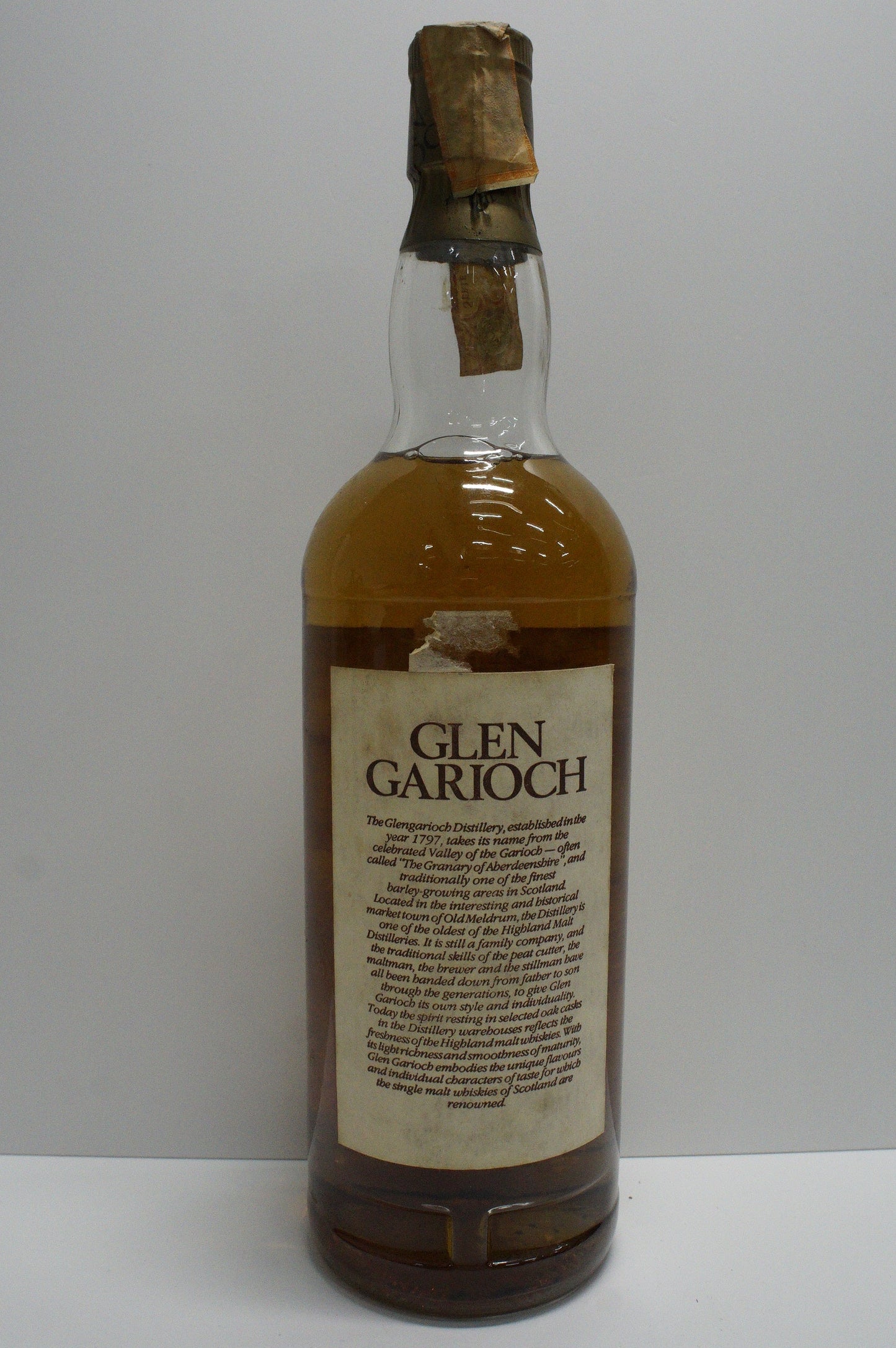 GLEN GARIOCH - SINGLE MALT - OB - "FULL STRENGTH" (FOR SOFFIANTINO IMPORT)