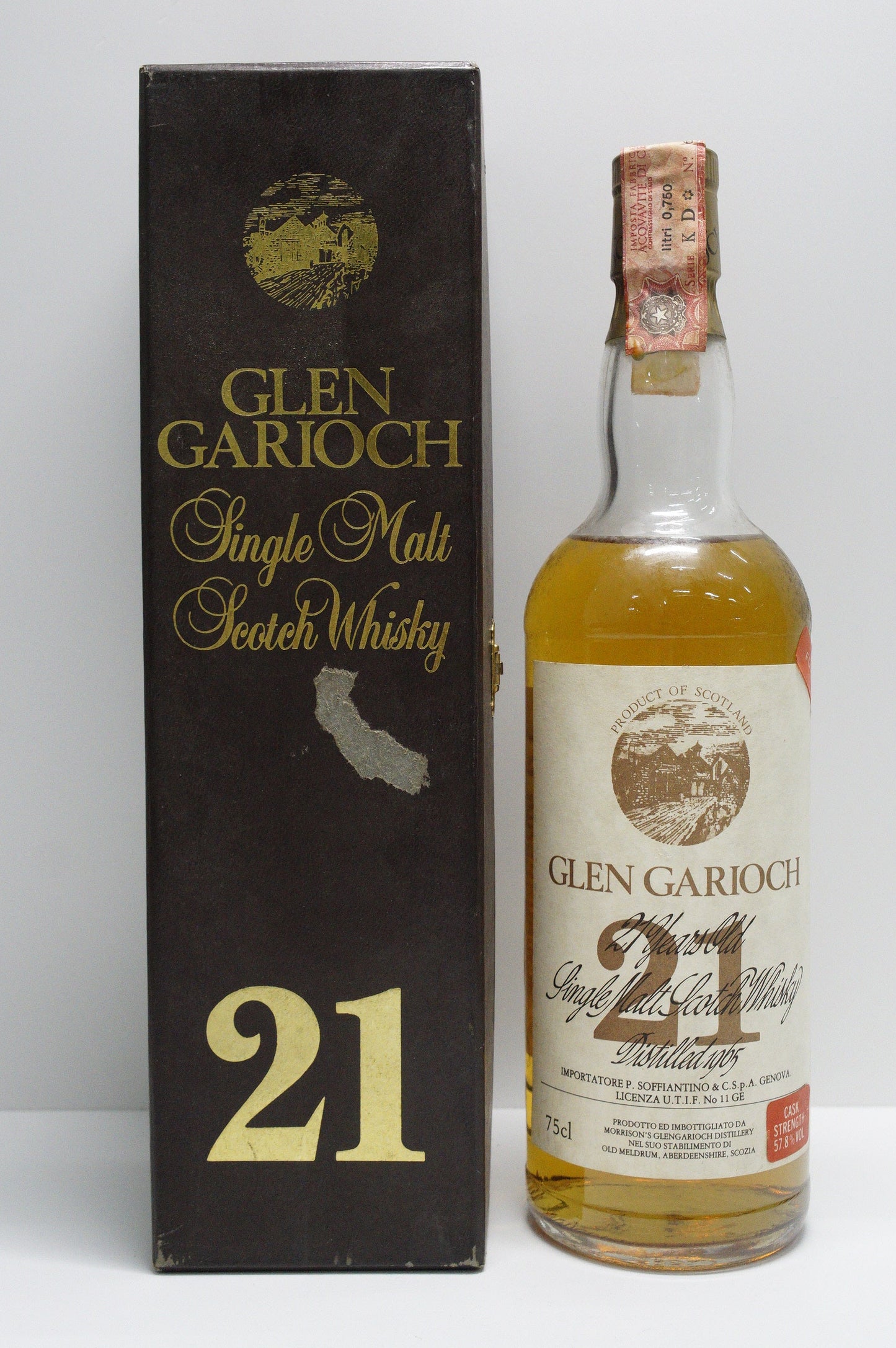 GLEN GARIOCH - SINGLE MALT - OB - "FULL STRENGTH" (FOR SOFFIANTINO IMPORT)