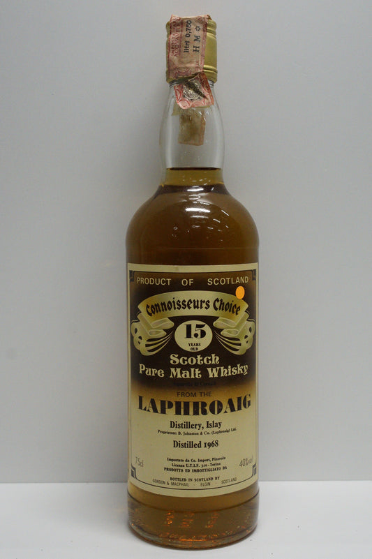 LAPHROAIG - SINGLE MALT - IB - GORDON & MACPHAIL (G&M) "CONNOISSEURS CHOICE" 1968