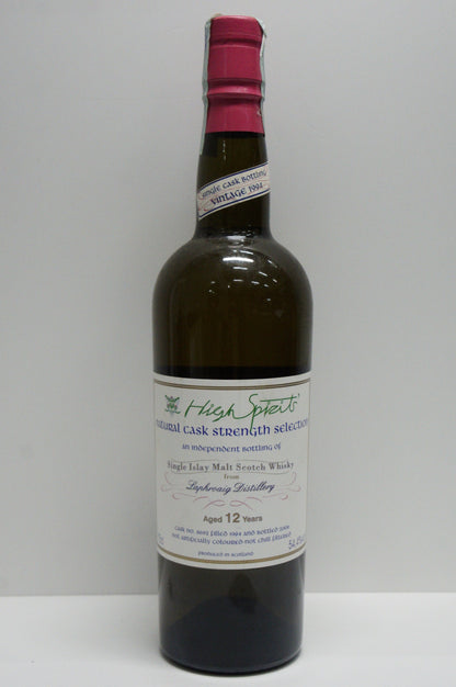 LAPHROAIG - SINGLE MALT - IB - HIGH SPIRITS COLLECTION "NATURAL CASK STRENGTH SELECTION" CASK #8692