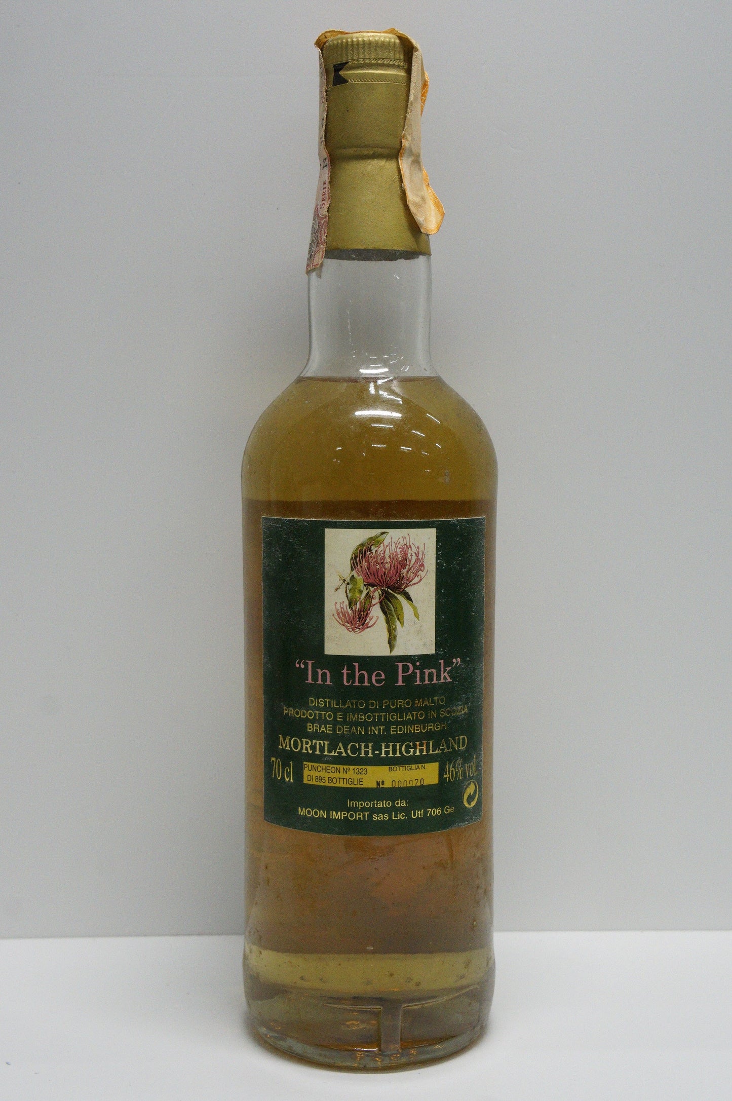 MORTLACH - SINGLE MALT - IB - MOON IMPORT "IN THE PINK" Cask #1323