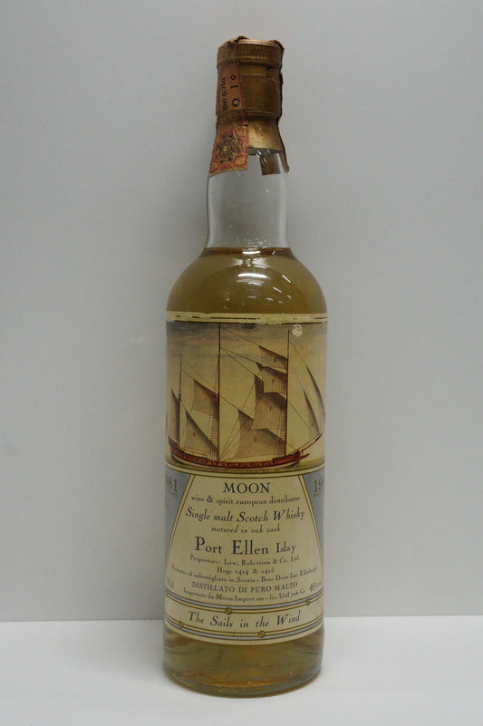 PORT ELLEN - SINGLE MALT - IB - MOON IMPORT "SAILS IN THE WIND" CASK #1414/15