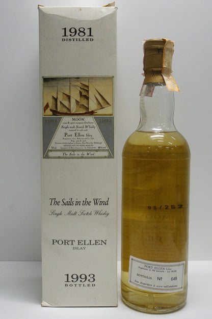 PORT ELLEN - SINGLE MALT - IB - MOON IMPORT "SAILS IN THE WIND" CASK #1414/15