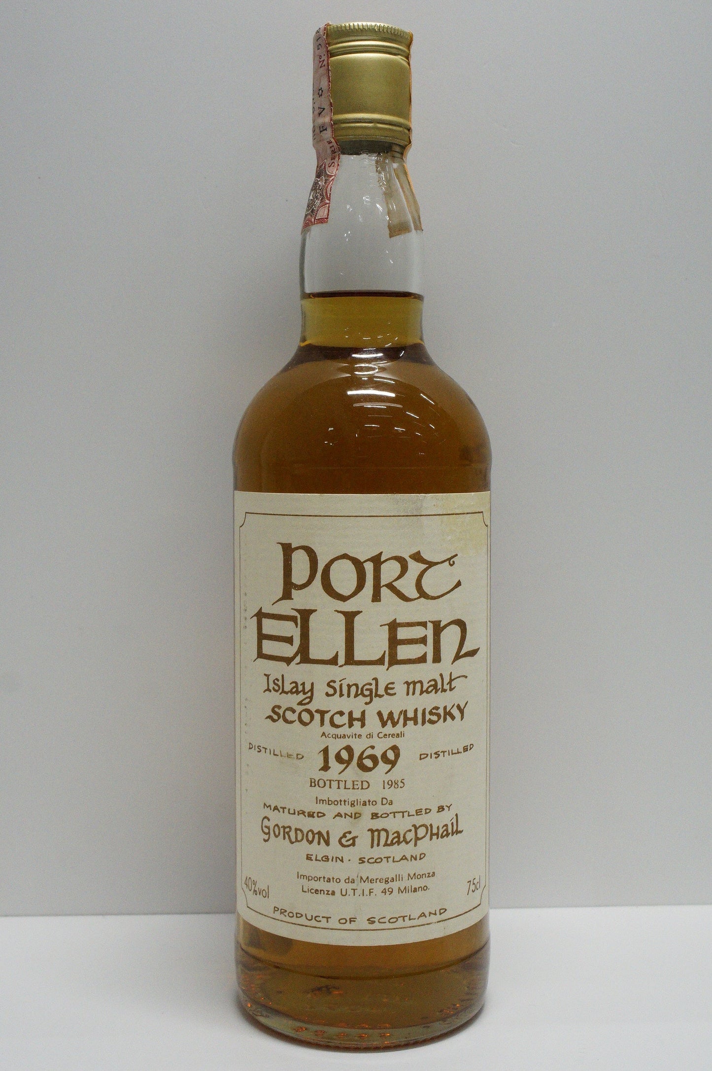 PORT ELLEN - SINGLE MALT - IB - GORDON & MACPHAIL (G&M) CELTIC LABEL (IMPORTED BY MEREGALI)