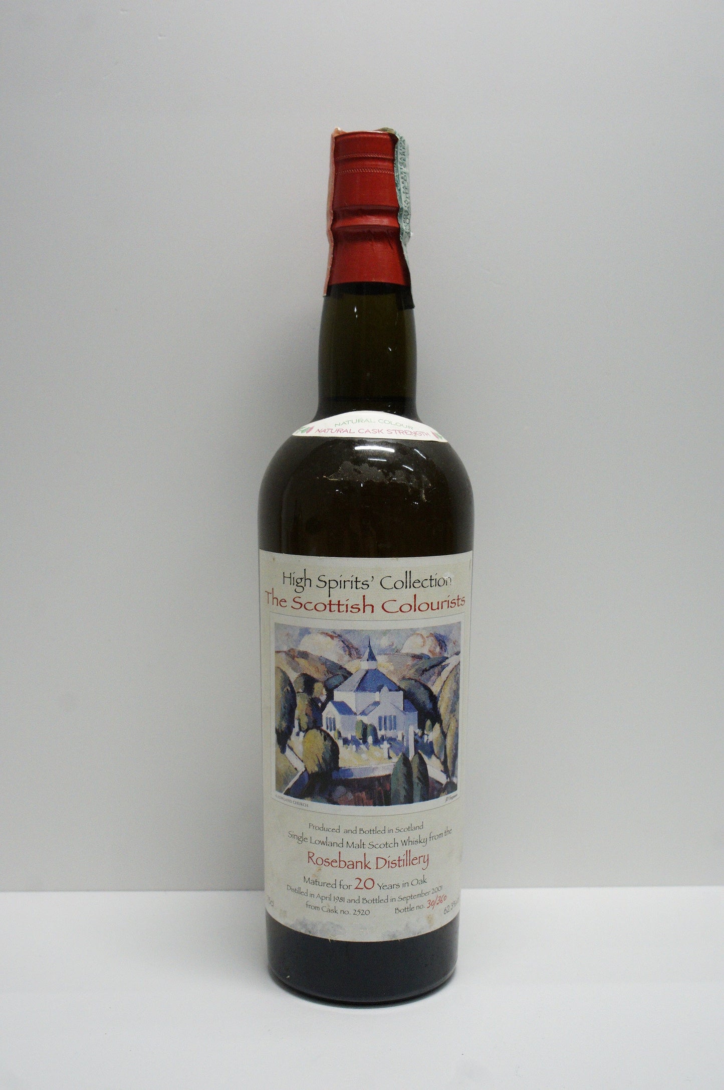 ROSEBANK - SINGLE MALT - IB - HIGH SPIRITS COLLECTION "THE SCOTTISH COLOURISTS" CASK#2520