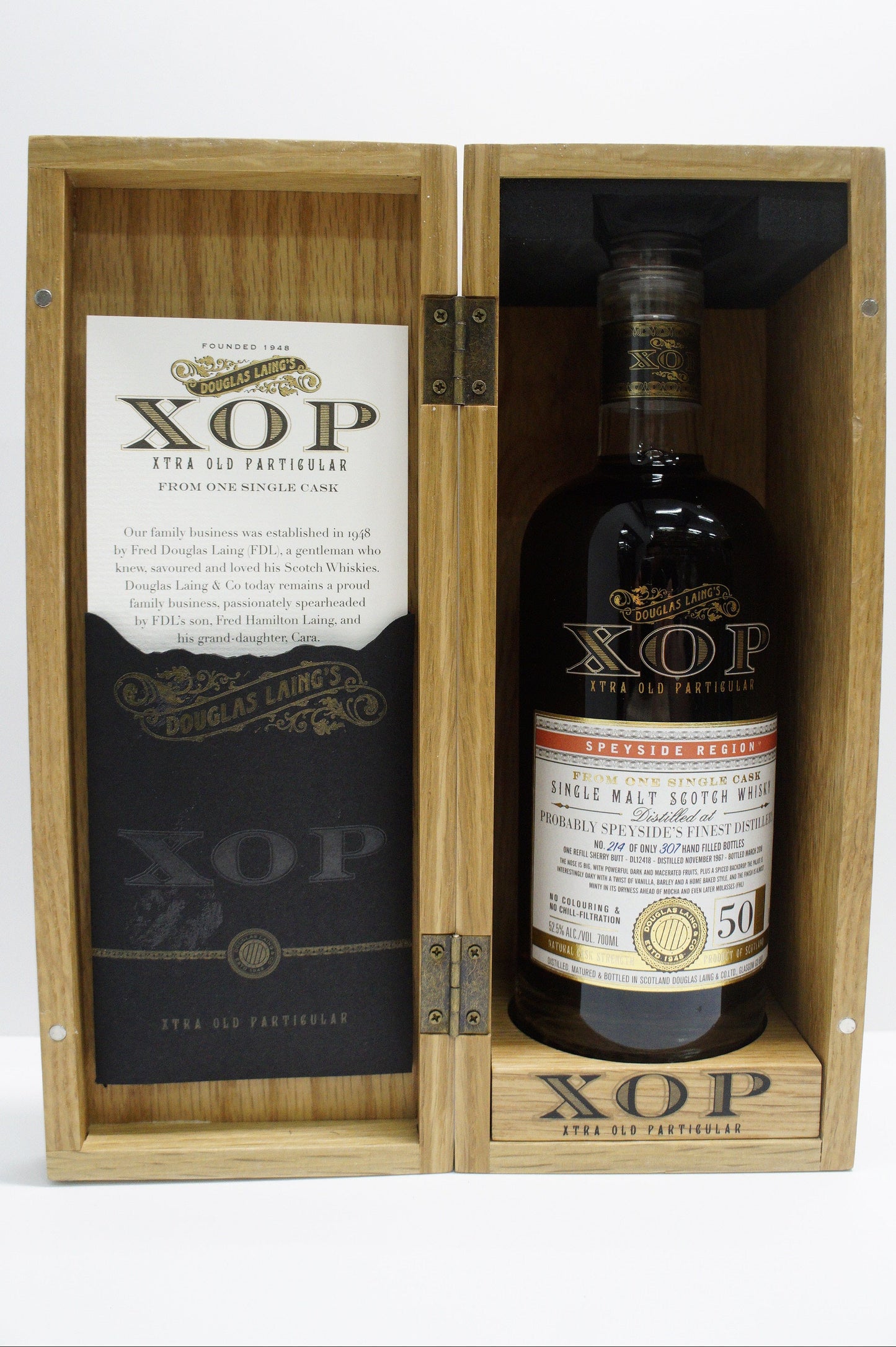 GLENFARCLAS (UNDISCLOSED) - SINGLE MALT - IB-"DOUGLAS LAING" X.O.P. PROBABLY SPEYSIDE'S FINEST DISTILLERY CASK #12418