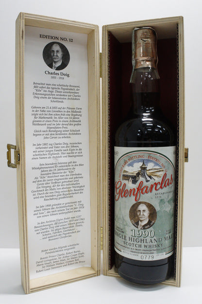 GLENFARCLAS - SINGLE MALT - OB - "SPIRIT OF INDEPENDENCE EDITION NO.12 - CHARLES DOIG" CASKS #1088+4705+4706