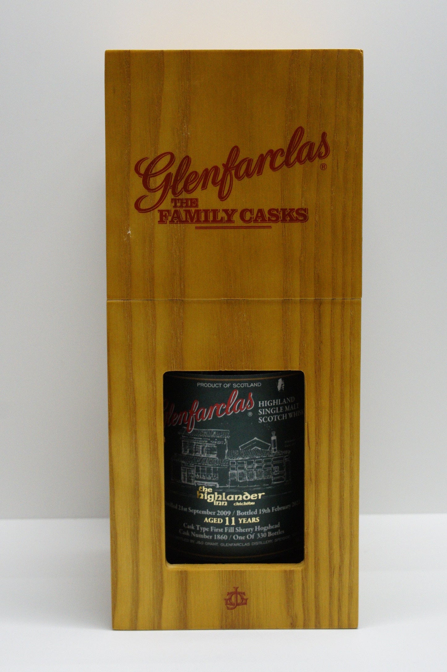 GLENFARCLAS - SINGLE MALT - OB - "BOTTLED FOR HIGHLANDER INN CHICHIBU" CASK #1860