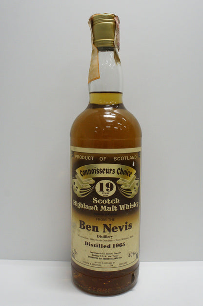 BEN NEVIS - SINGLE MALT - IB - GORDON & MACPHAIL (G&M) "CONNOISSEURS CHOICE" 1965